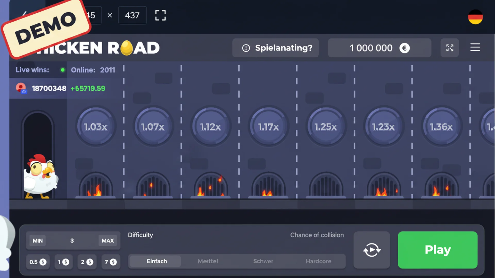 Chicken Road Demo Screenshot